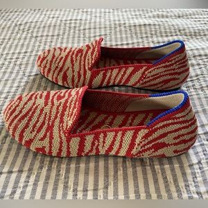 Rothy’s Kids Red Zebra Loafers